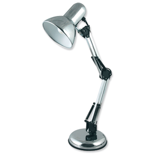 Searchlight Electric Hobby Desk Lamp Polished Chrome 40W Ref L946CH Ident: 491D