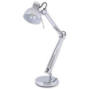 Studio Poise Hobby Desk Lamp Adjustable 35w Polished Chrome Ref L855CH Ident: 491E