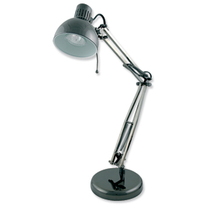 Studio Poise Hobby Desk Lamp Adjustable 35w Black Chrome Ref L855BH Ident: 491E