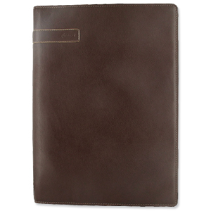 Holborn A4 Folder Leather 231x320mm Brown Ref 827341 Ident: 299A