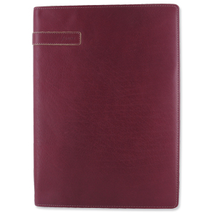 Holborn A4 Folder Leather 231x320mm Wine Ref 827346