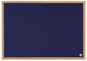 Earth-It Recycled Blue Felt Notice Board with Wood Effect Frame W900xH600mm Ref RFB0743233 Ident: 270C