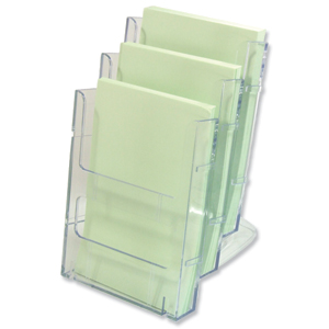 Literature Holder Modular Table and Wall-mountable A5 Clear Ident: 293B