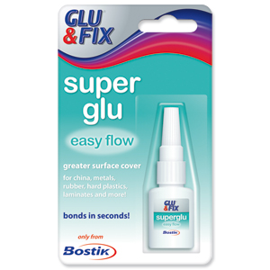 Bostik Glu & Fix Super Glu Easy Flow Safety Cap Bottle 5g Ref 80608 [Pack 6]