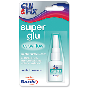 Bostik Glu & Fix Super Glu Easy Flow Safety Cap Bottle 5g Ref 80608 [Pack 6] Ident: 353B