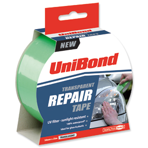 UniBond Transparent Repair Tape Waterproof 50mm x 25m Ref 1668006 Ident: 514H