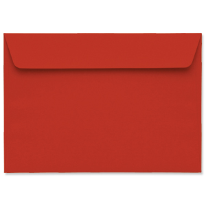 Touch Velvet Envelopes Wallet Peel and Seal 140gsm Red Velvet C5 Ref V643 [Pack 50] Ident: 121A