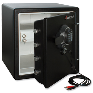 Sentry Fire Water Data Safe USB Electronic Lock 34.8 Litre 45kg Ref SFW123GDF Ident: 561C