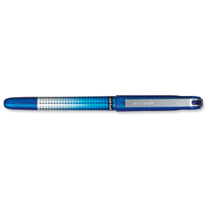 Uni-ball UB-185S Eye Needle Pen Stainless Steel Point Micro 0.5mm Tip Blue Ref 153582383 [Pack 14 for 12]