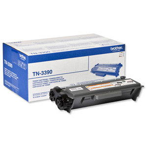Brother Laser Toner Cartridge Super High Yield Page Life 12000pp Black Ref TN3390 Ident: 684F