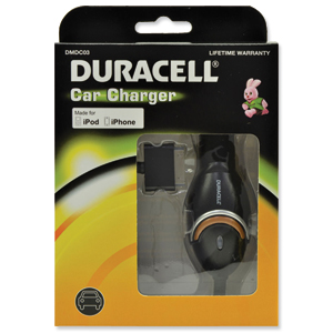 Duracell DC Car Charger for iPhone/iPod Ref DMDC03 Ident: 756B