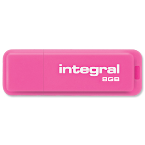 Integral Neon Flash Drive USB 2.0 8GB Pink Ref INFD8GBNEONPK Ident: 777A