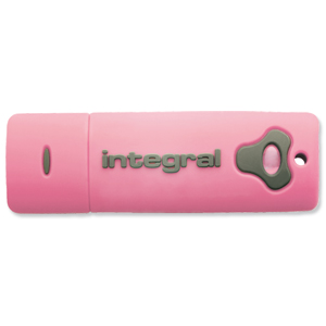 Integral Splash Flash Drive USB 2.0 with Software 16GB Pink Ref INFD16GBSPLP Ident: 778F
