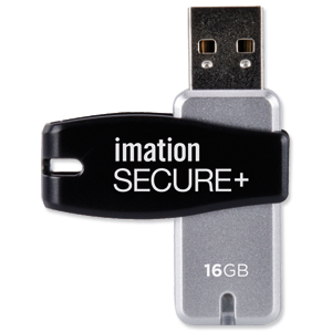 Imation SECURE Plus Hardware Encrypted Flash Drive USB 2.0 16GB Ref i25896 Ident: 779D