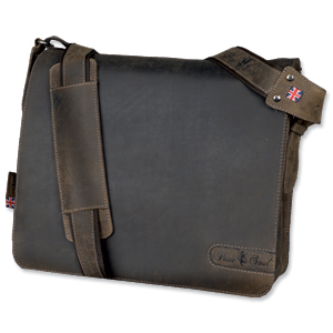 Pride & Soul Ben Shoulder Bag Laptop Leather Brown Ref 47138