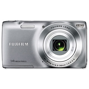 Fujifilm Finepix JZ100 Digital Camera 14MP HD Video Silver Ref P10NC07390A