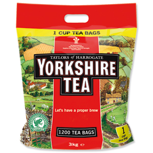 Yorkshire Tea Bags Ref 1109 [Pack 1200] Ident: 608C