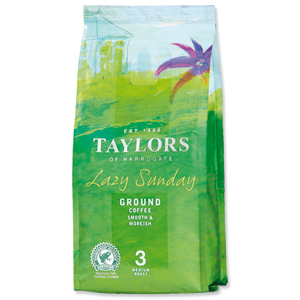 Taylors of Harrogate Lazy Sunday Coffee Roast & Ground Medium Roast 227g Ref 3675 Ident: 613C