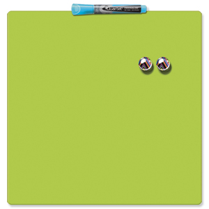Quartet Magnetic Drywipe Board Square Tile Lime Green Ref 1903773 Ident: 269A