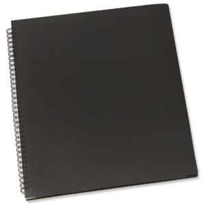 Rexel Wire Display Book Polypropylene 30 Pockets Black Ref 2103660 Ident: 297A