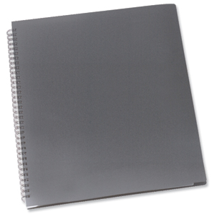 Rexel Wire Display Book Polypropylene 30 Pockets Silver Ref 2103661 Ident: 297A
