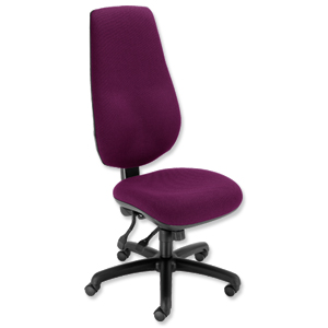Trexus Wolfe Operator Chair 24/7 Back H720mm Seat W500xD480xH470-570mm Iris Ident: 406C