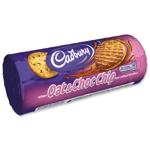 Cadbury Milk Chocolate Oat & Chocolate Chip Biscuits 300g Ref 11530 [Pack 12] Ident: 620C
