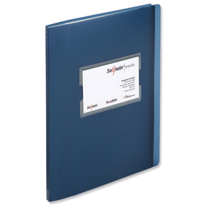 Fusion Display Book 20 Pockets A4/40 Pockets A5 Blue Ref 15641 [Pack 5] Ident: 297C