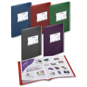 Fusion Display Book 20 Pockets A4/40 Pockets A5 Assorted Ref 15640 [Pack 5] Ident: 297C