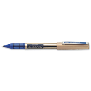 Zebra DX7 Rollerball Liquid Ink Pen Medium Needle Point Blue Ref 16082 [Pack 10] Ident: 73D