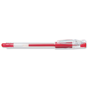 Zebra Sarasa Clip Gel Pen Extra Fine Tip 0.4mm Red Ref 14303 [Pack 12] Ident: 71A