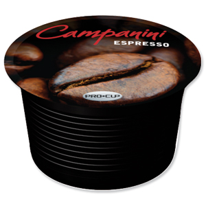 Campanini Espresso Coffee Capsules 16 per Box Ref 1191 [6 Boxes] Ident: 617A