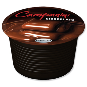 Campanini Cioccolato Chocolate Capsules 16 per Box Ref 1196 [6 Boxes] Ident: 617A