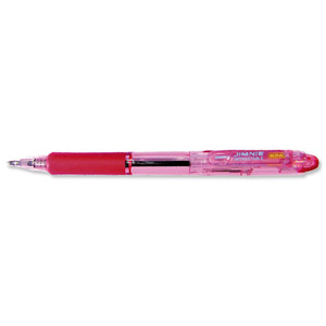 Zebra Jimnie Retractable Ball Pen Medium Red Ref 22030 [Pack 12] Ident: 78B