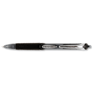 Zebra Sarasa GE Retractable Rollerball Gel Pen Medium Black Ref 46510 [Pack 12] Ident: 68D