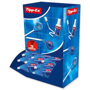 Tipp-Ex Easy-correct Correction Tape Roller 4.2mmx12m Ref 895951 [Pack 15 & 5] Ident: 114F