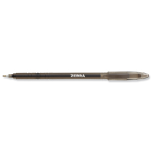 Zebra Z-Stick Super Smooth Ball Pen Medium Black Ref 2366 [Pack 25] Ident: 84B