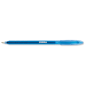 Zebra Z-Stick Super Smooth Ball Pen Medium Blue Ref 22367 [Pack 25]