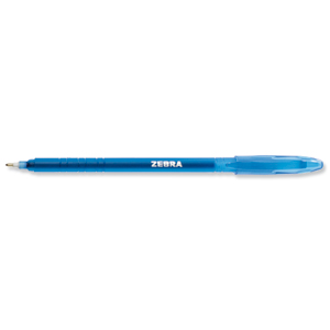 Zebra Z-Stick Super Smooth Ball Pen Medium Blue Ref 22367 [Pack 25] Ident: 84B