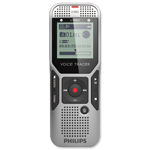 Philips Digital Voice Tracer USB MP3 Stereo 2GB Ref DVT1000/00