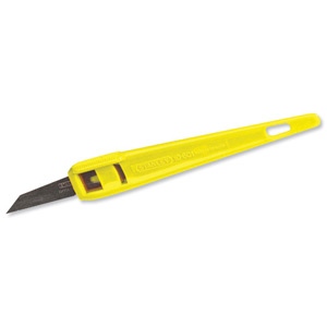 Stanley Cutting Knife Disposable with Plastic Handle Yellow Ref 0-10-601 [Pack 3] Ident: 108G