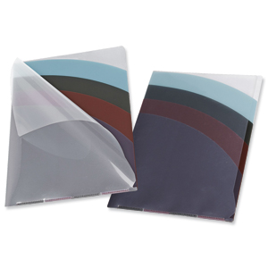 Snopake Fusion Rainbow File Single Polypropylene Punchless A4 Ref 15634 [Pack 5] Ident: 188C