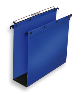 Elba Suspension File Polypropylene 80mm Foolscap Blue Ref 100330417 [Pack 25]