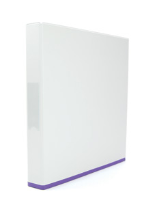 Elba myColour Ring Binder 2 O-Rings A4 White and Purple Ref 400019117 [Pack 10] Ident: 217C
