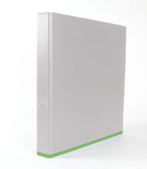 Elba myColour Ring Binder 2 O-Rings A4 White and Lime Ref 400019118 [Pack 10] Ident: 217C