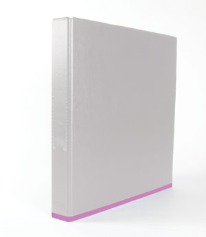 Elba myColour Ring Binder 2 O-Rings A4 White and Pink Ref 400019140 [Pack 10] Ident: 217C