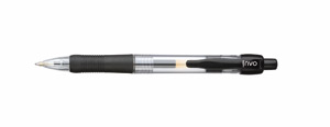 Gel Rollerball Pen Retractable 0.7mm Line 0.5mm Black Ref GP110202Blk [Pack 12] Ident: 68A