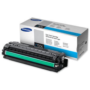 Samsung Laser Toner Cartridge Page Life 1500pp Cyan Ref CLT-C506S/ELS Ident: 832C