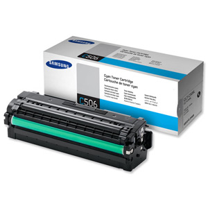 Samsung Laser Toner Cartridge High Yield Page Life 3500pp Cyan Ref CLT-C506L/ELS Ident: 832C