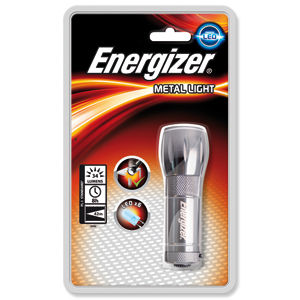 Energizer Small Metal LED Torch 3AAA Ref 633657